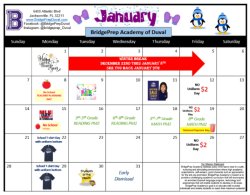 January 2024 Activities Calendar